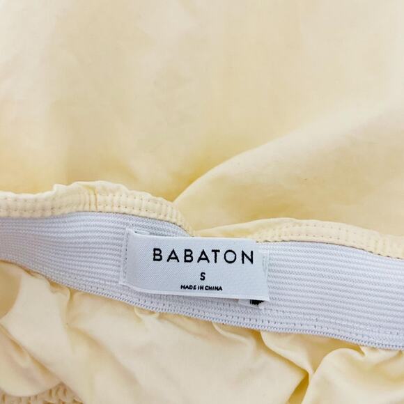 Yellow Aritzia Flowy Crop Top - Picture 4 of 7